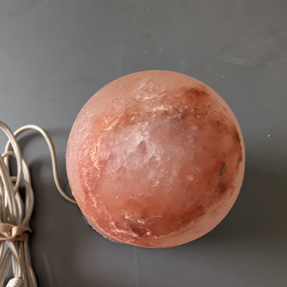 Himalayan‎ Salt Lamp with Wooden Base