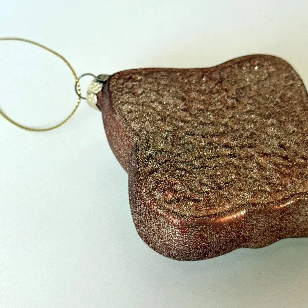 Christmas Holiday Ornament Glass Blown Old World vtg inspired avocado toast