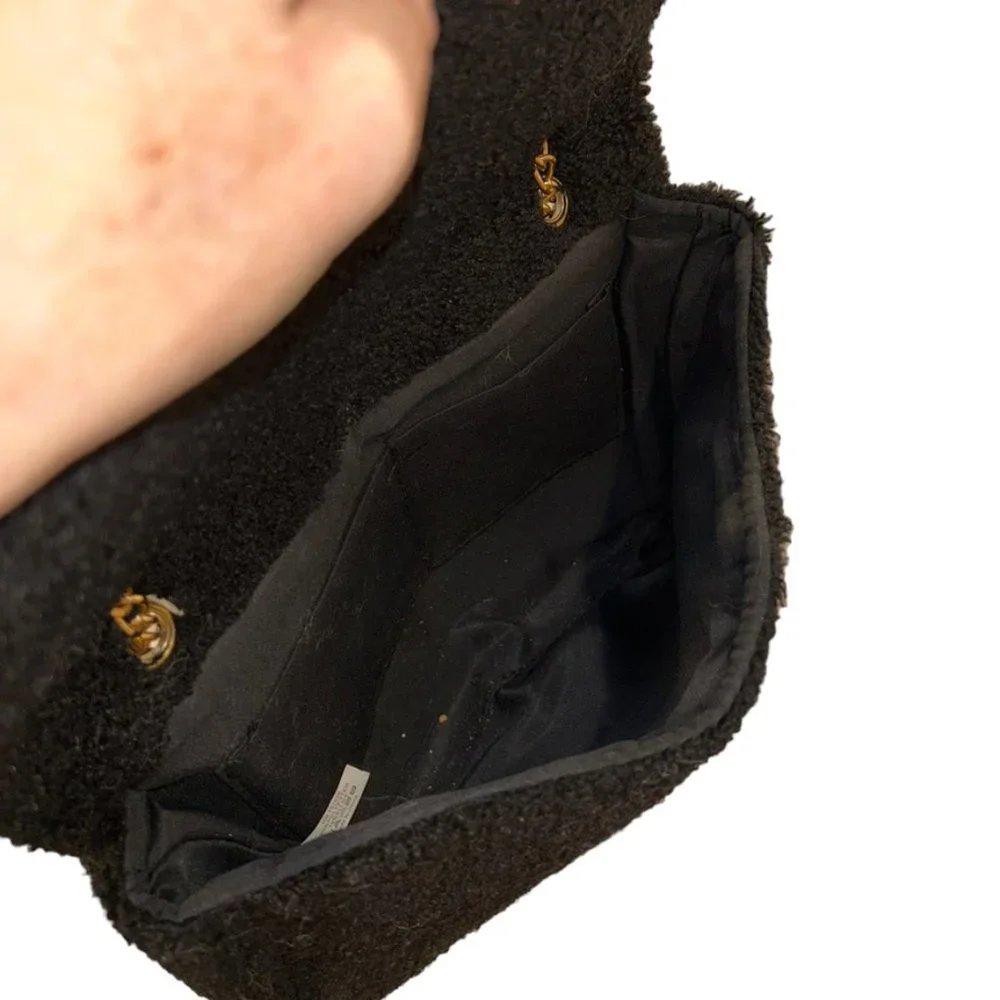 teddy bear sherpa bag black teddy