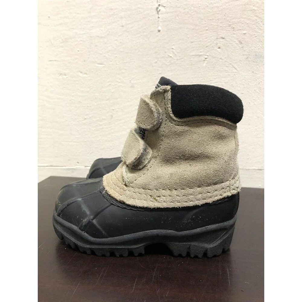 Steel Shank thermolite Snow Boots toddlers SZ US 6 - Suede leather upper/rubber