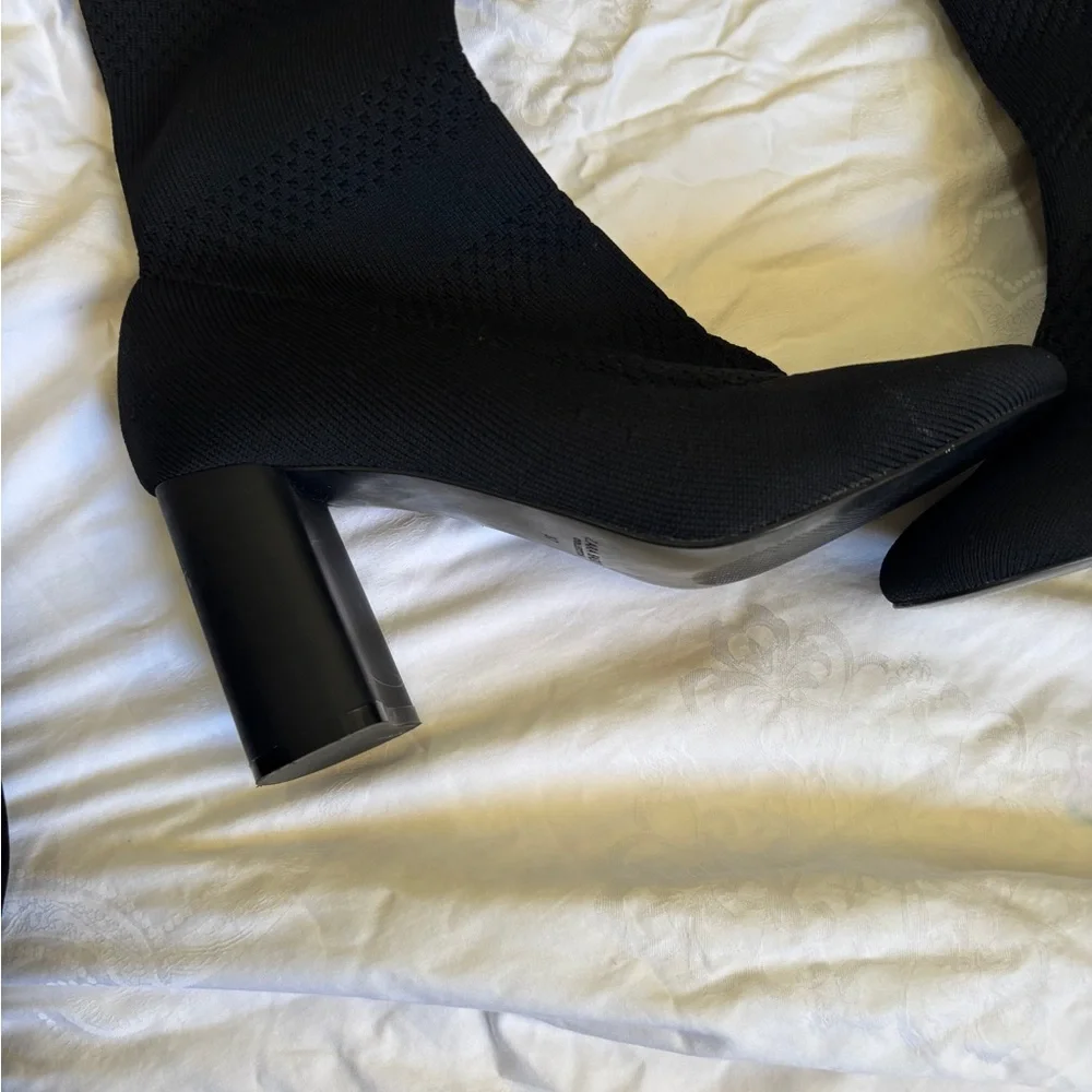 Zara Black Over-the-Knee Boots
