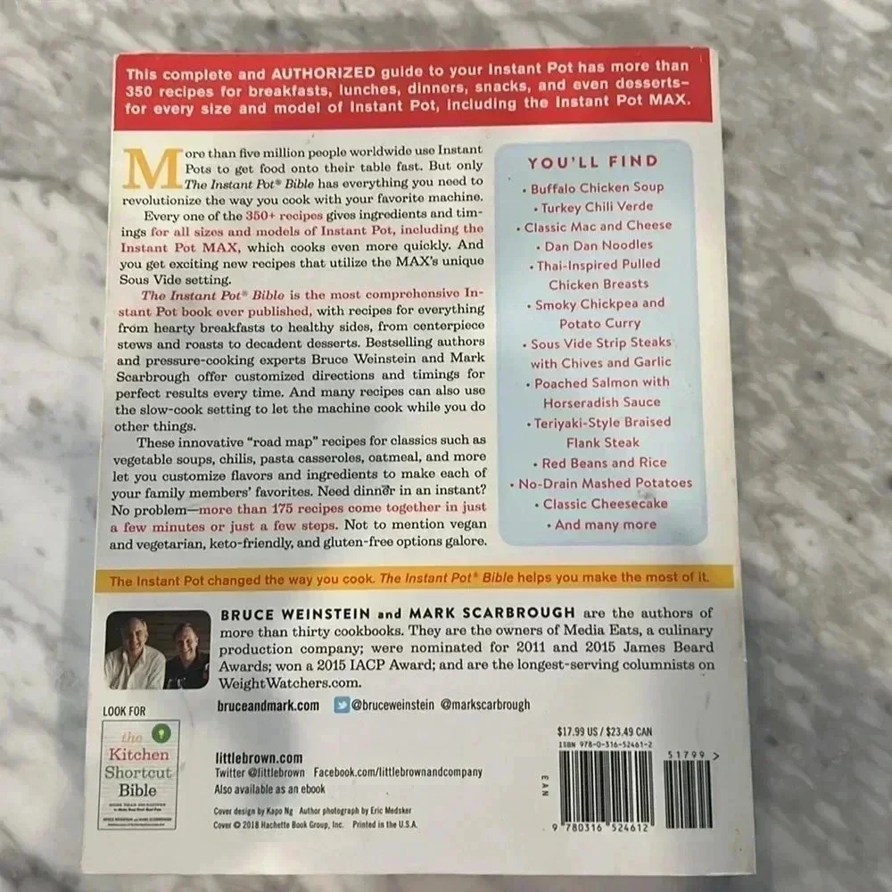 Instant Pot Bible - Never been Used .