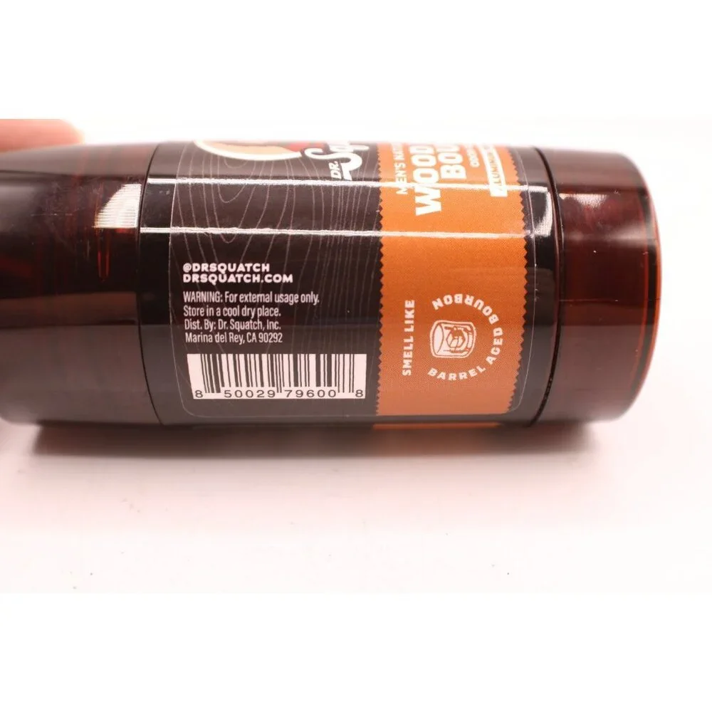 NEW Dr. Squatch Wood Barrel Bourbon Natural Deodorant Men 2.65oz Aluminum-Free