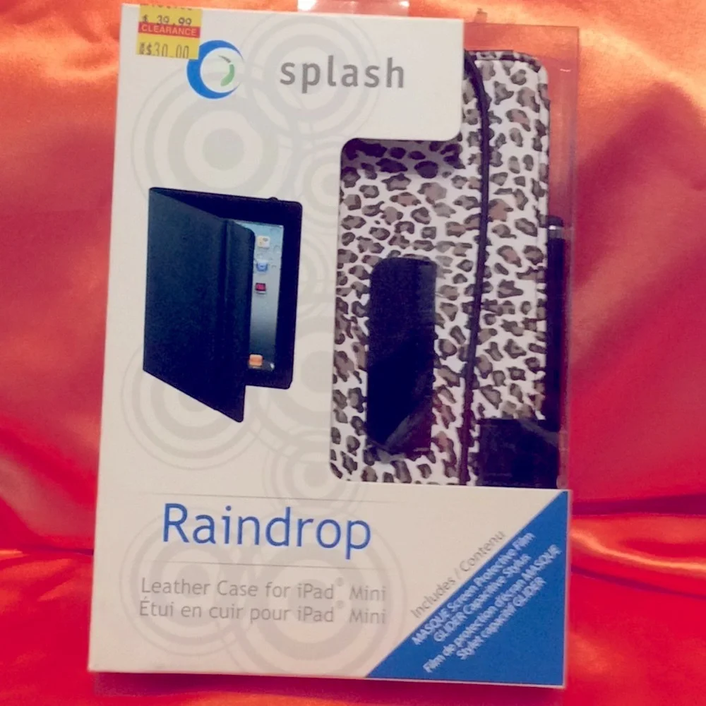 Splash raindrop leather