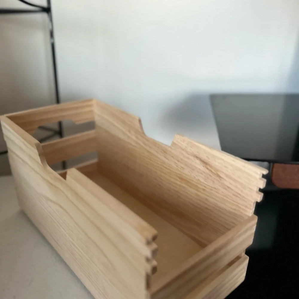 Wooden Storage Crate fruit veggies organizer handmade new