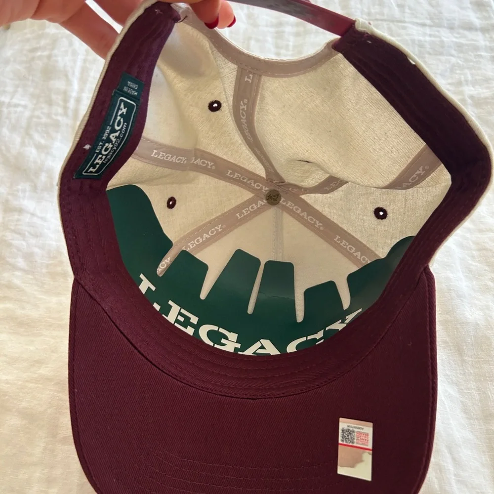 Legacy Texas A&M Hat - Cream and Maroon