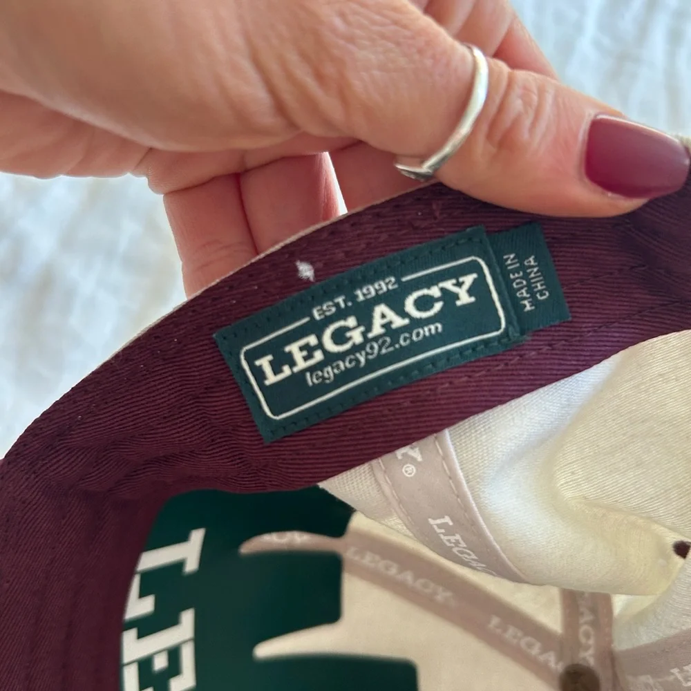 Legacy Texas A&M Hat - Cream and Maroon