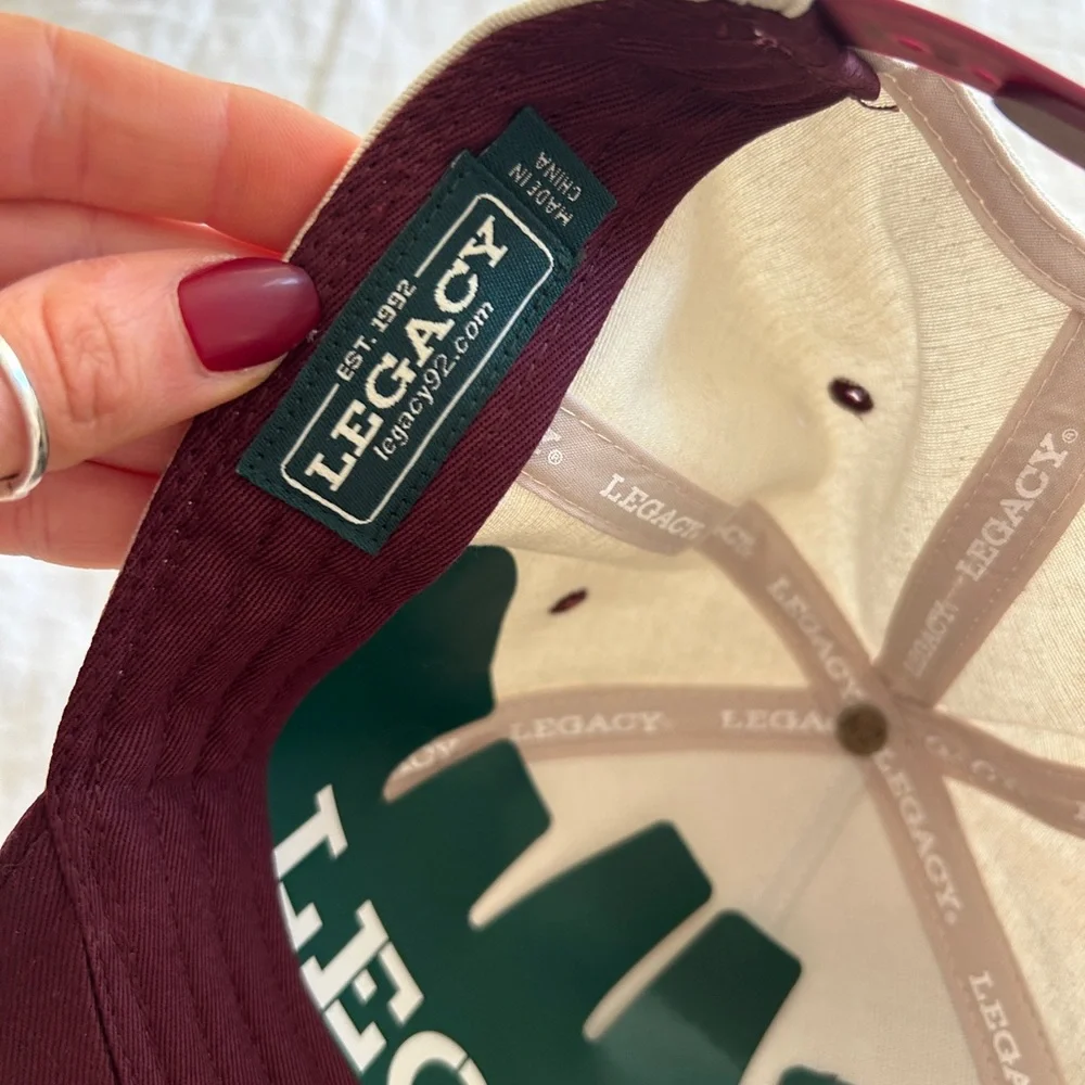 Legacy Texas A&M Hat - Cream and Maroon