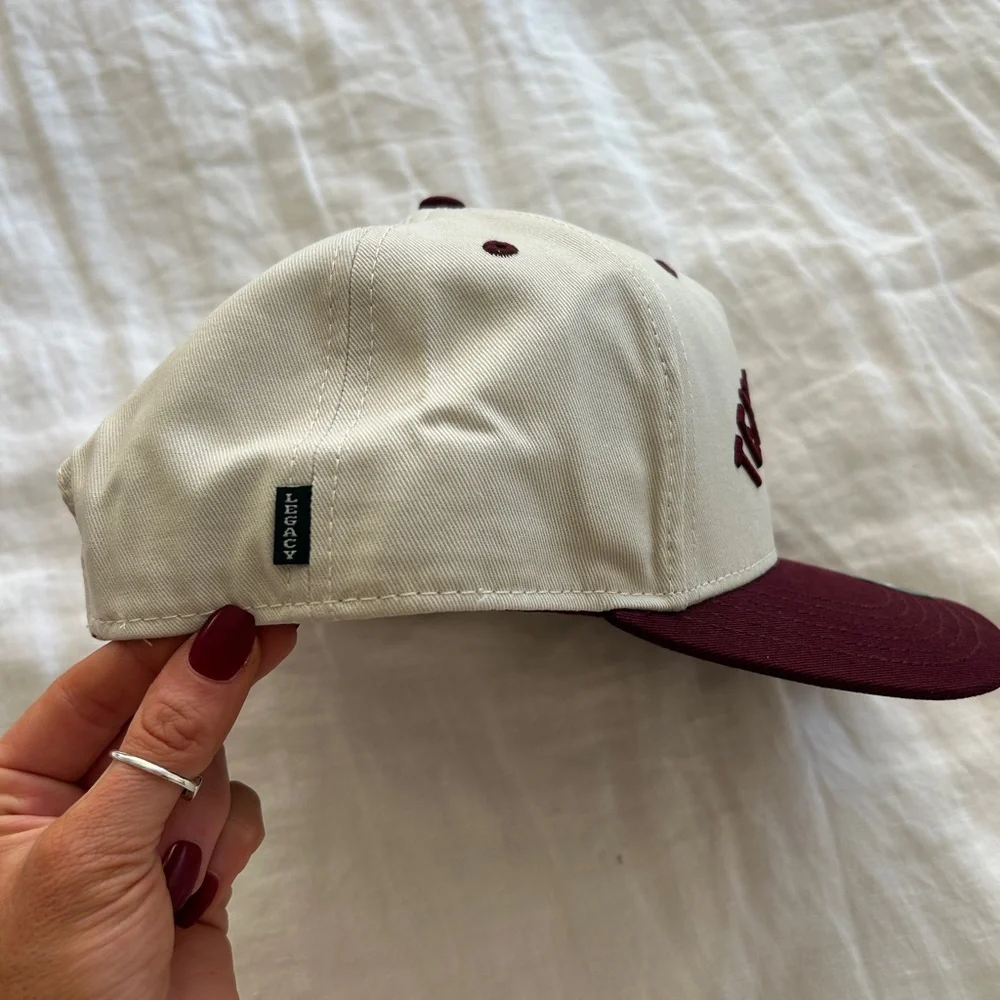Legacy Texas A&M Hat - Cream and Maroon