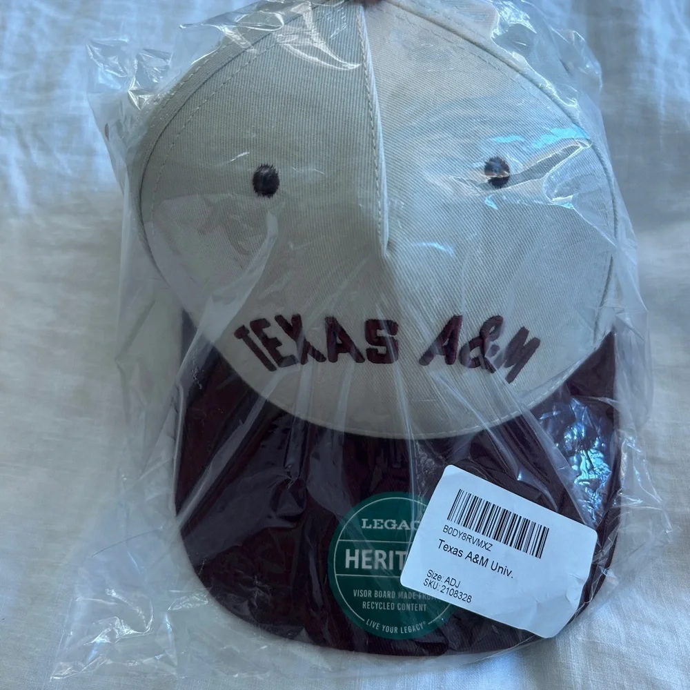 Legacy Texas A&M Hat - Cream and Maroon