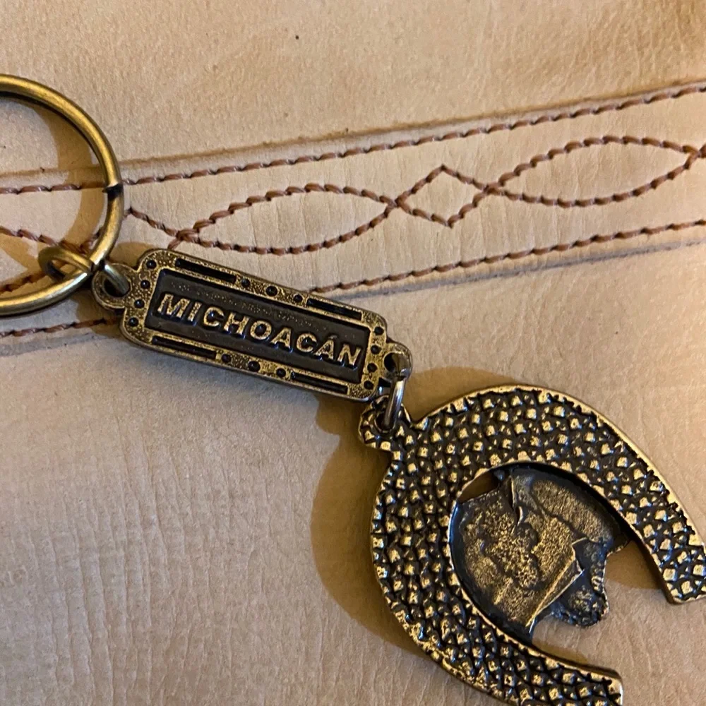Western Keychain Horseshoe & Horse Metal 3.5” Country Southwestern Key-Holder