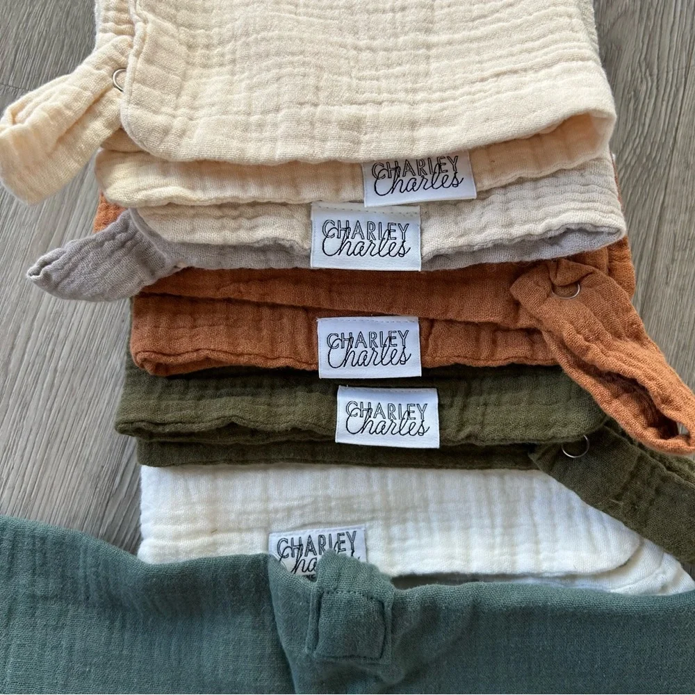 6 Charley Charles Gauze Pacifier Holder Blanket - 12 X 12