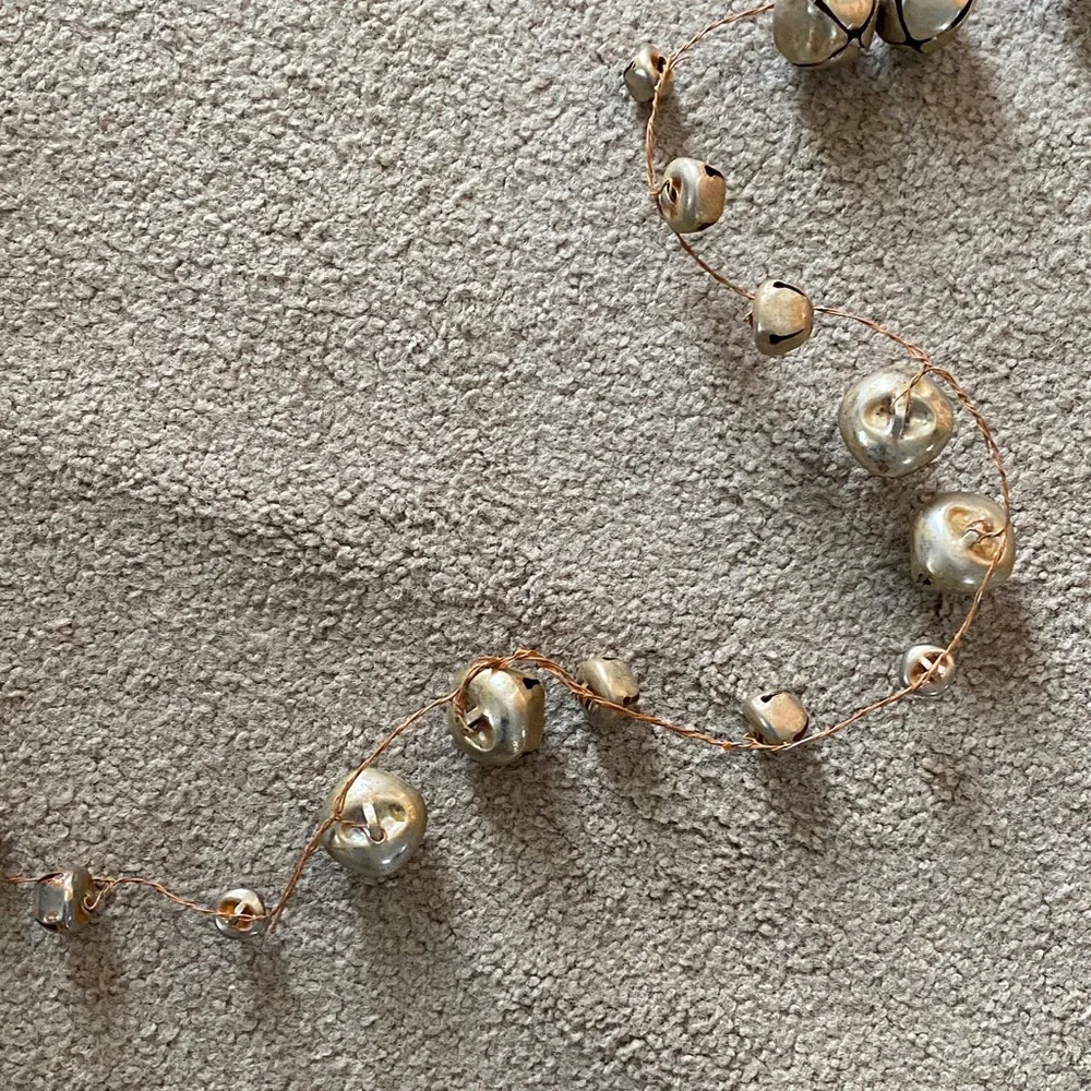 Gold and Brown Holiday Bell Garland