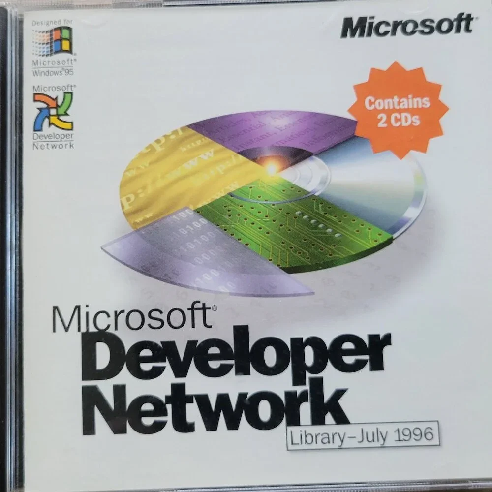 Vintage - Microsoft Developer Network Library, July 1996, 2 CDs