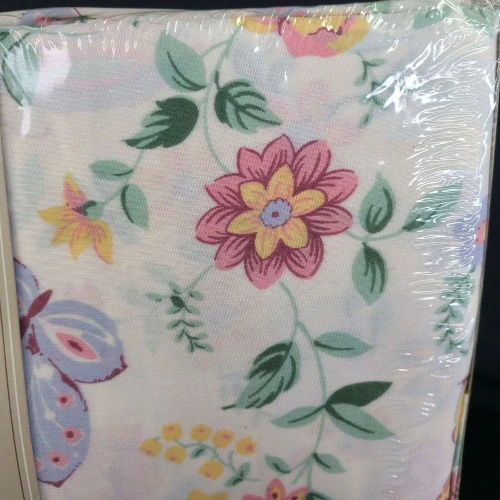 Cannon Monticello Twin Sheet Set Floral Cottagecore 3 Piece Fortel Vintage New