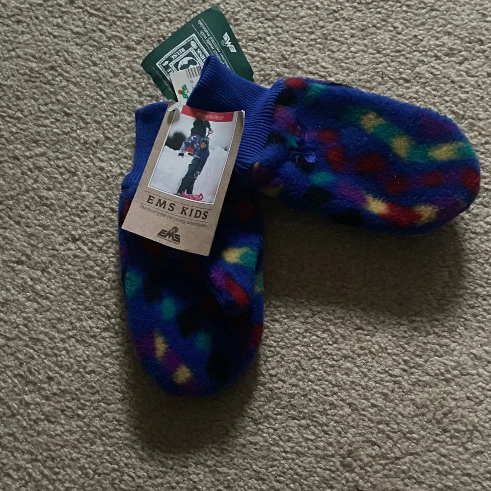 Colorful Kids Mittens EMS Fleece