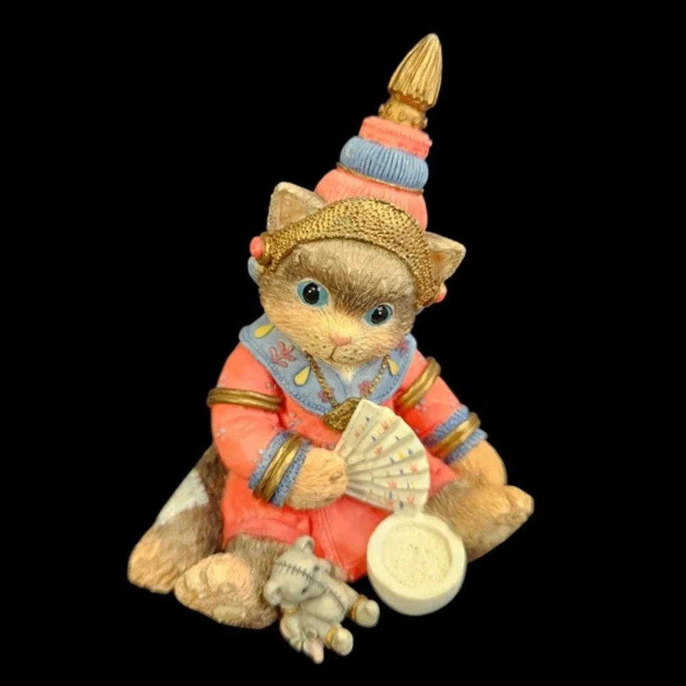 Calico Kittens Priscilla‎ Hillman Enesco Friendship Theme Lot of 3 Vtg READ