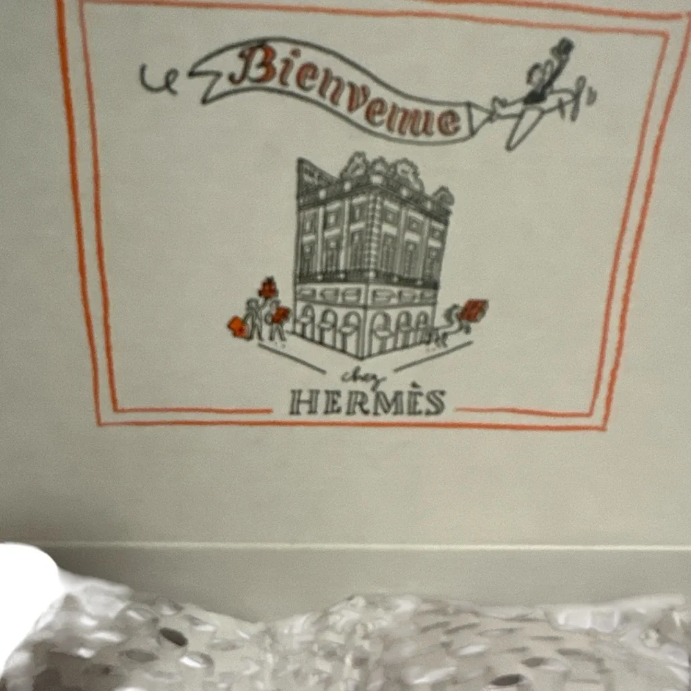 Hermès Box Bienvenue Print Artwork Shipping Box Packaging – 10” x 7” x 4”