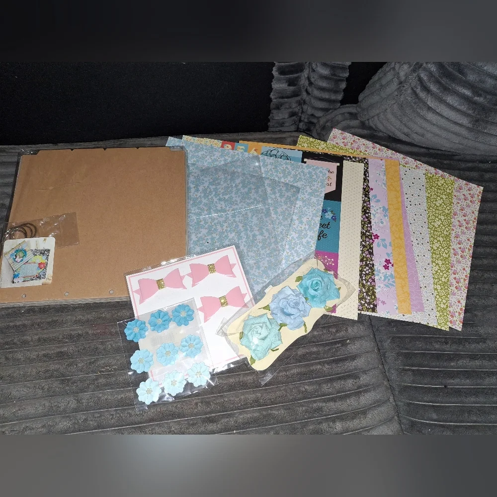 Recollections Chipboard Scrapbook Kit Embellishments Stickers Papers Craft Art