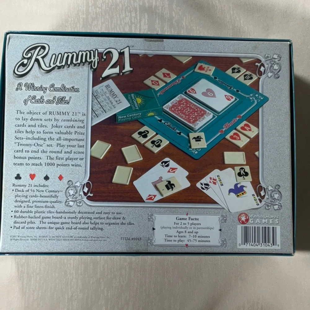 Winning Moves Game vintage rummy