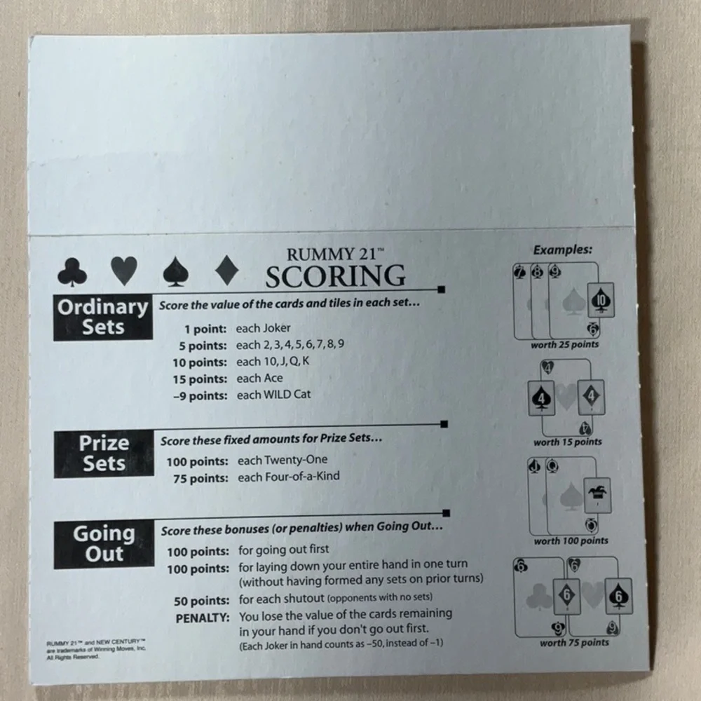 Winning Moves Game vintage rummy
