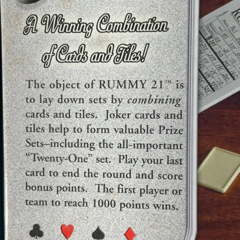 Winning Moves Game vintage rummy