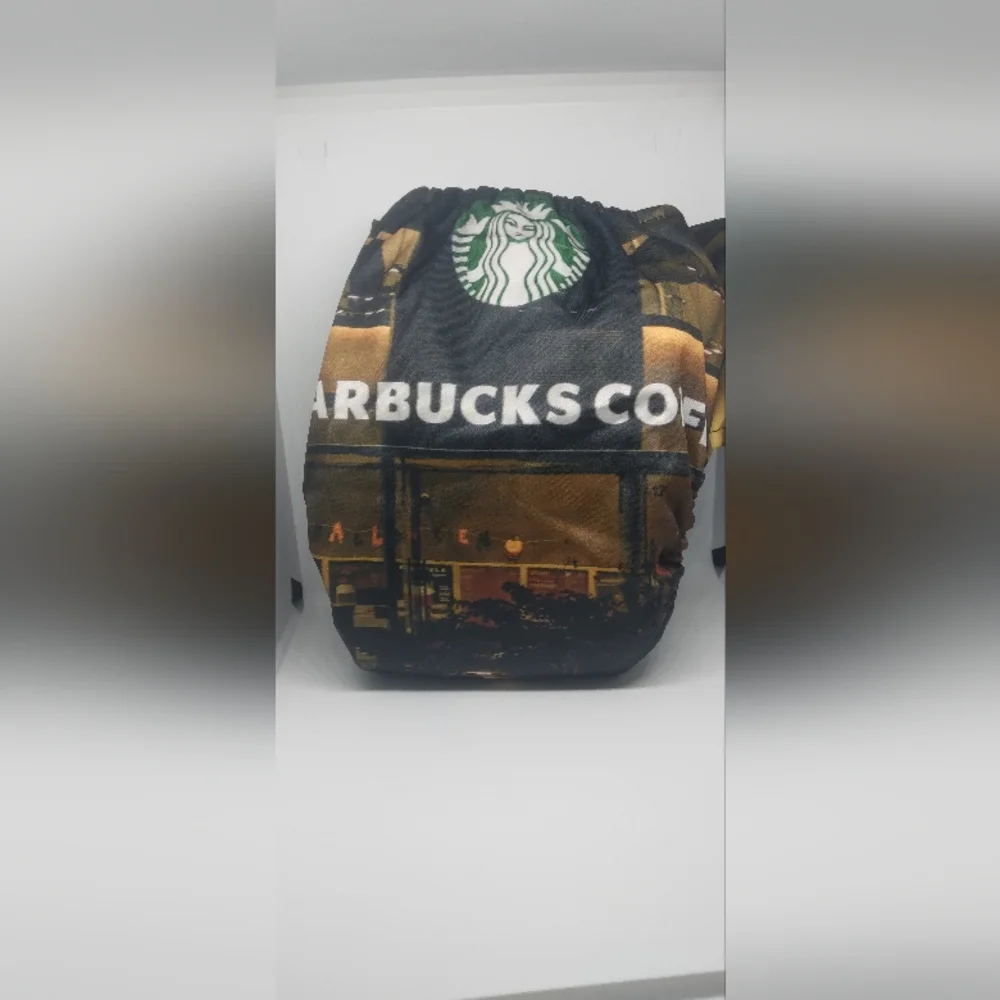 Starbucks Reusable Cloth Pocket Diapers Adjustable Snaps