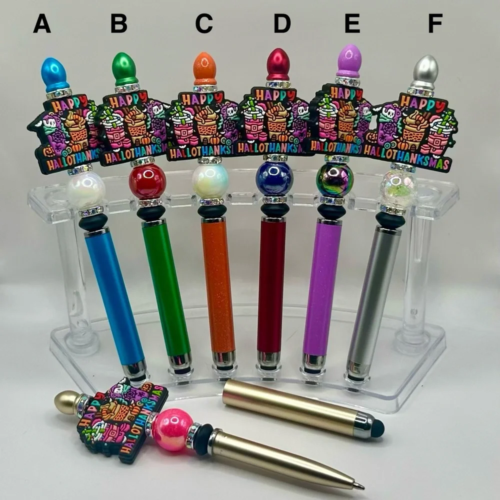 3 piece “HALLOWTHANKSMAS” STYLUS/pen in one combo