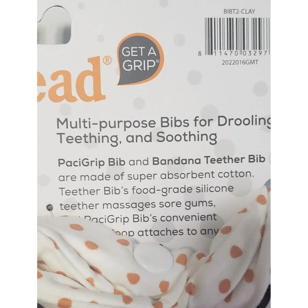 Booginhead pacigrip bib