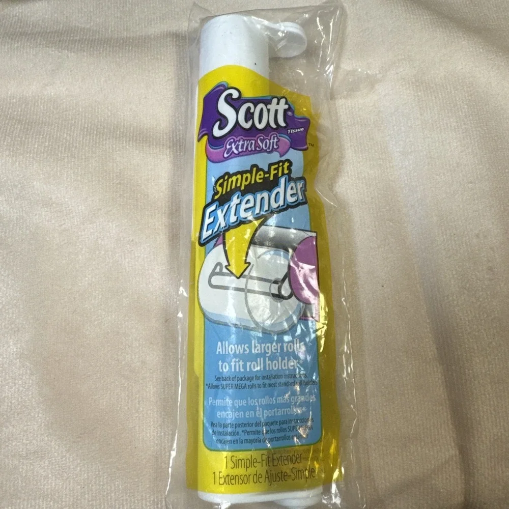 SCOTT Simple Fit Toilet Paper Roll‎ Extender for Larger Rolls NIP