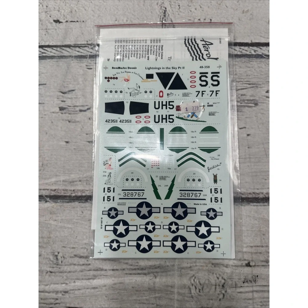 AeroMaster 1/48 LIGHTNINGS IN THE SKY PART II Decal 48-350 New