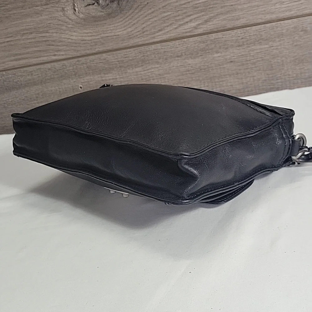 Tumi Black Leather Phone Case with Wristlet