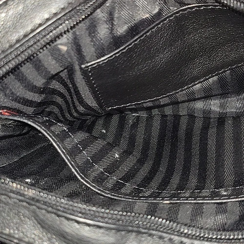 Tumi Black Leather Phone Case with Wristlet