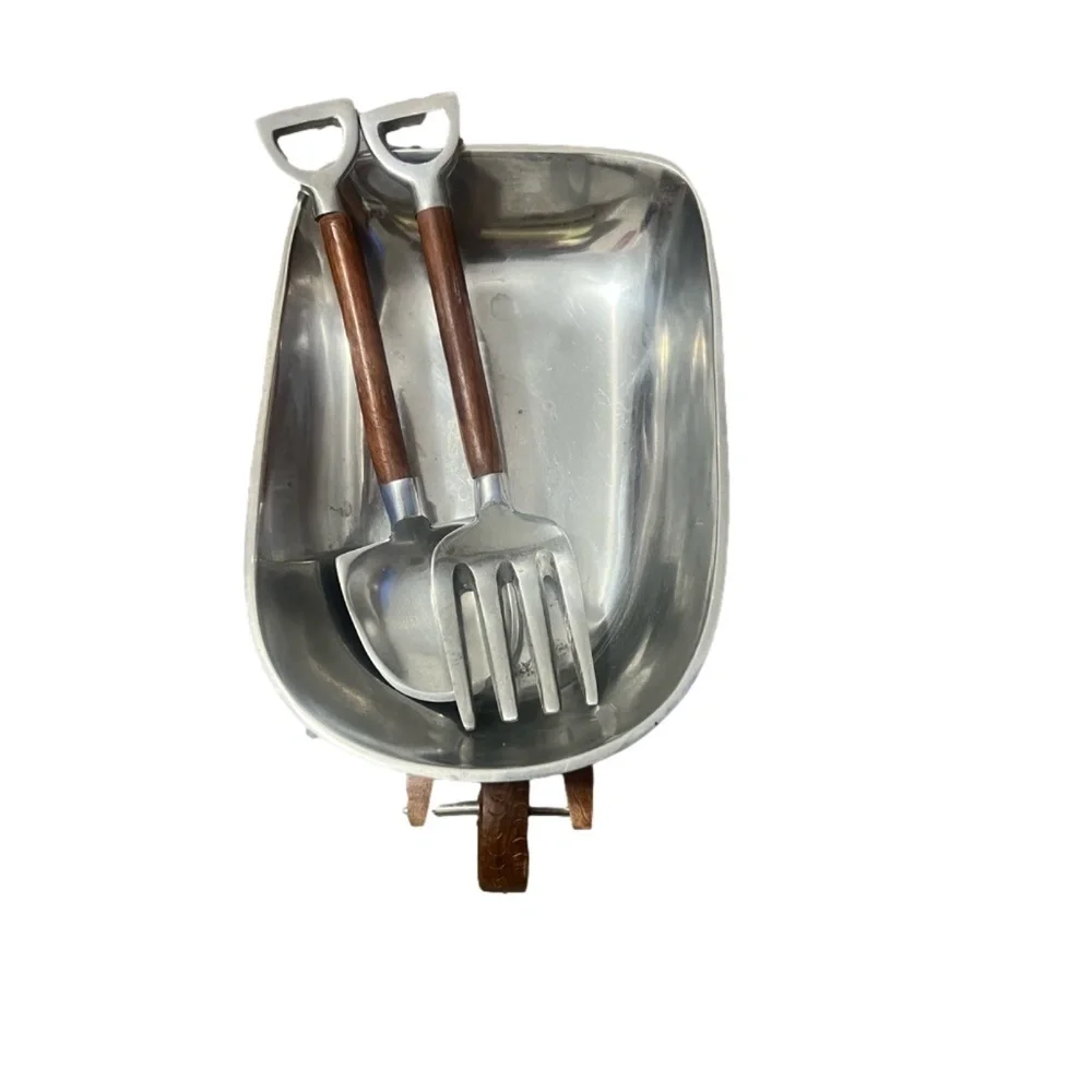Godinger Wheelbarrow Salad Bowl & Servers,‎ Alternative Metal