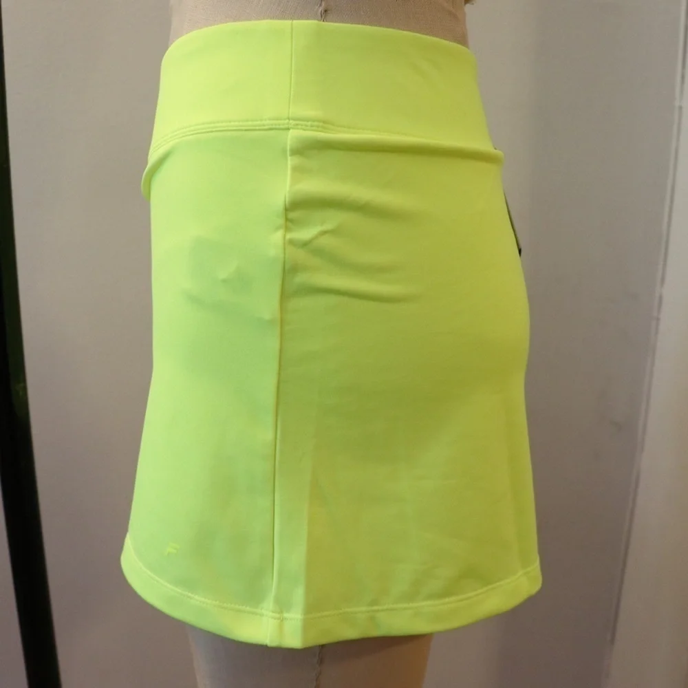 NEW Fila Neon Yellow Platinum Active Skort Size XS