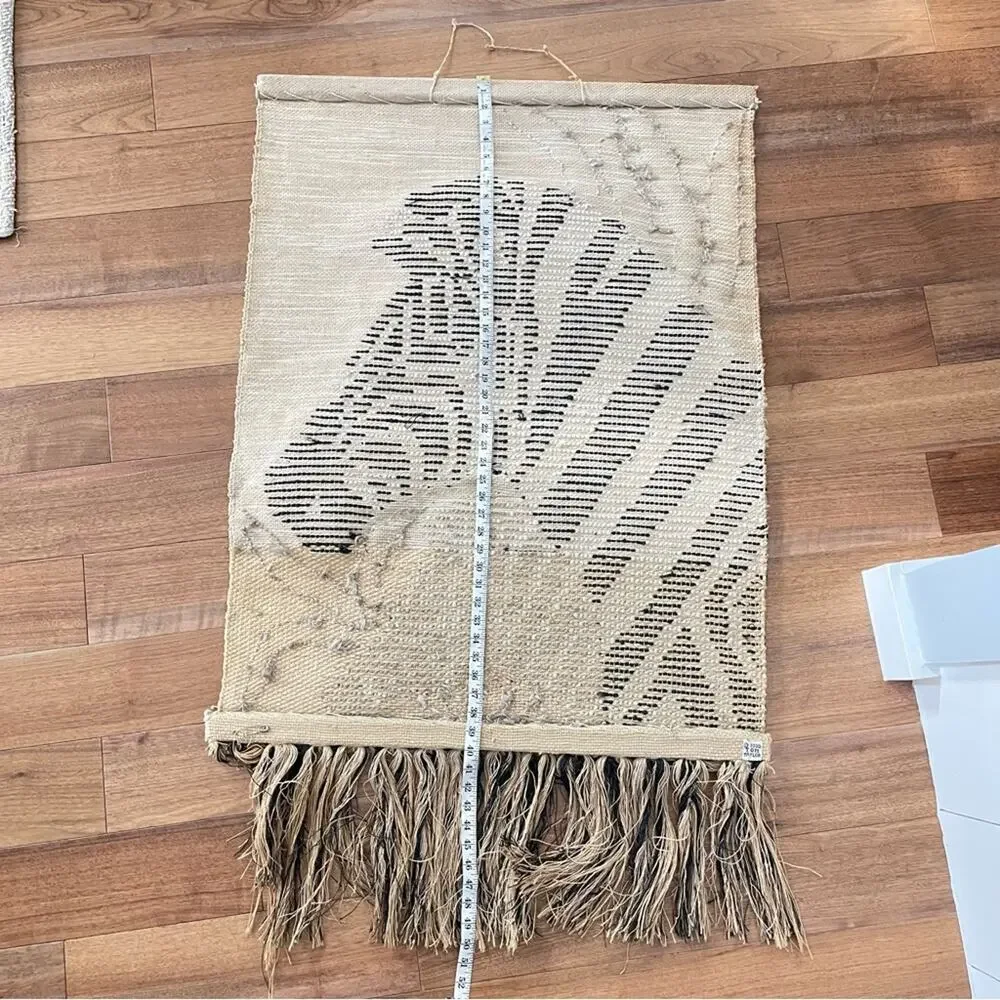 Vintage | RARE Tom Taylor Safari Tapestry African Decor Wall Hanging Zebra 1990