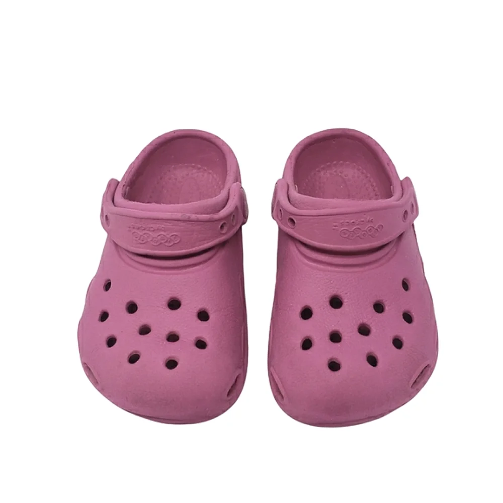 Crocs Jibbitz Girls‎ Size S Pink Slip On Convertible Back Strap