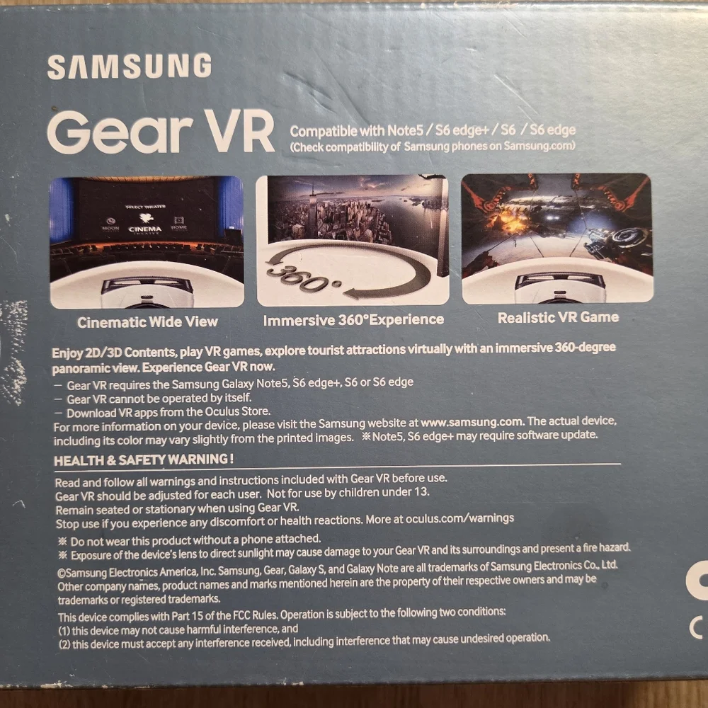 Samsung Gear VR OCULUS for Note5/S6 Edge+/S6/S6 edge