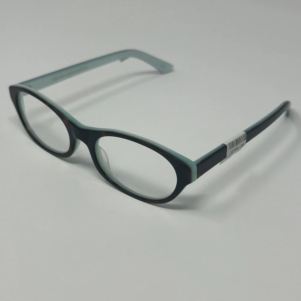 NWT Norman Childs TRACY Eyeglasses 53-19-145 TBB Turquoise Tortoise Frames Adult