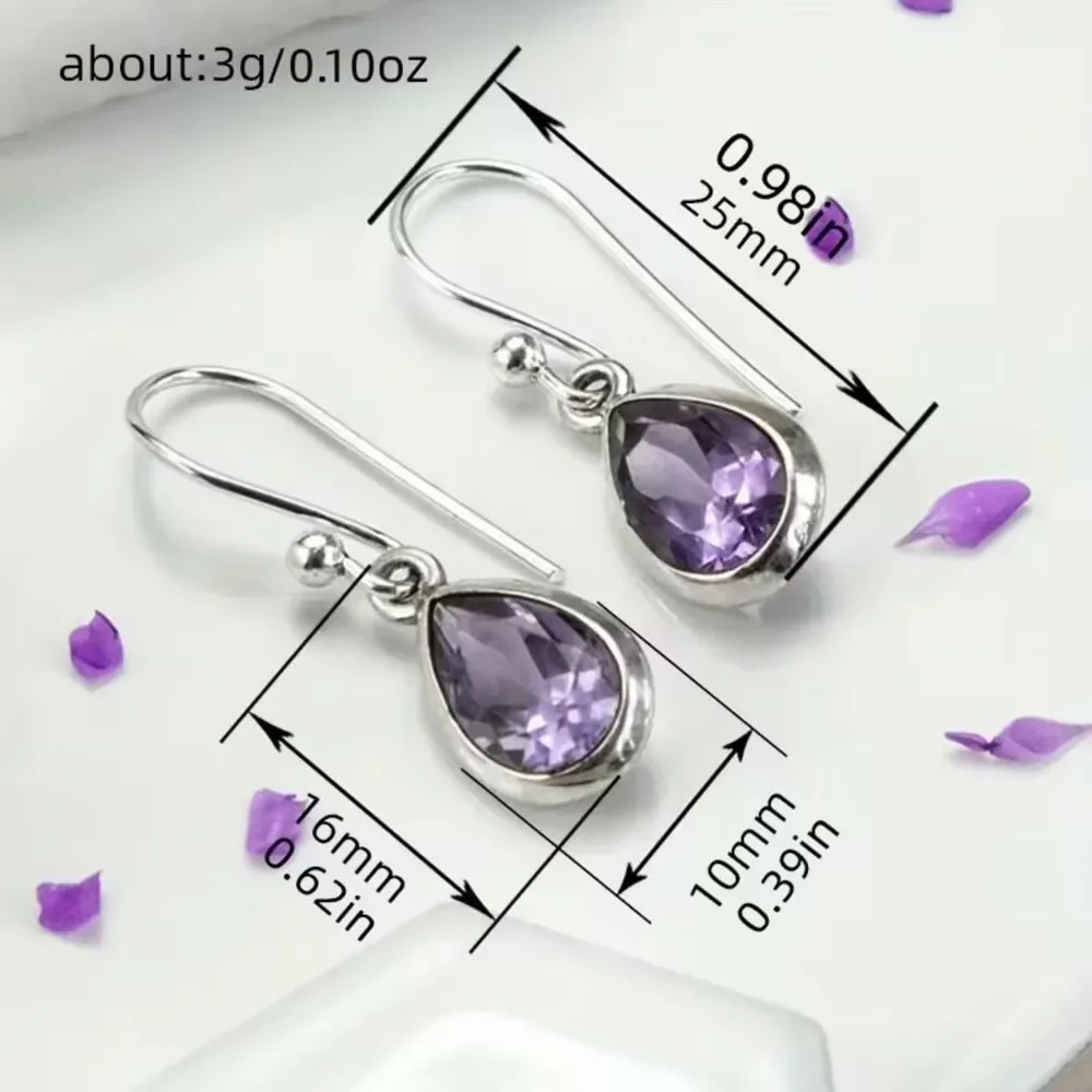 N/A silvertone amethyst