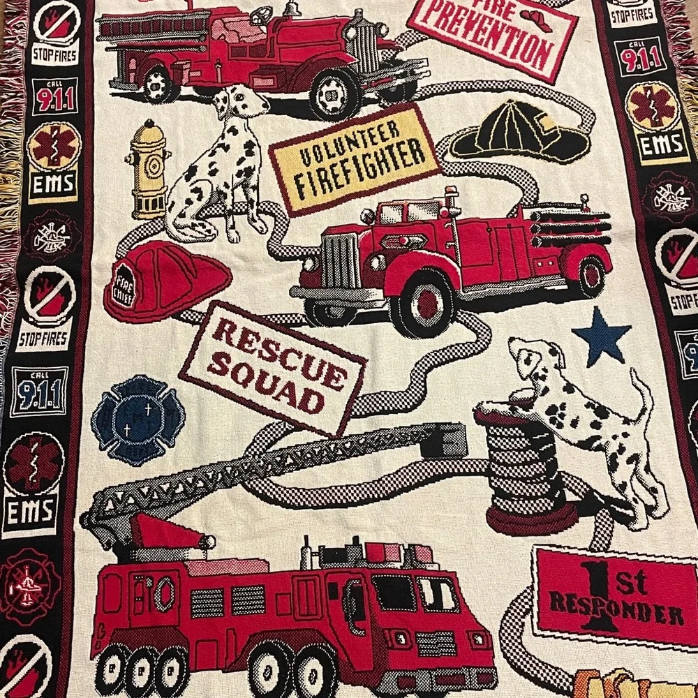 Goodwin Weavers 100% Cotton Woven First Responders Blanket Throw