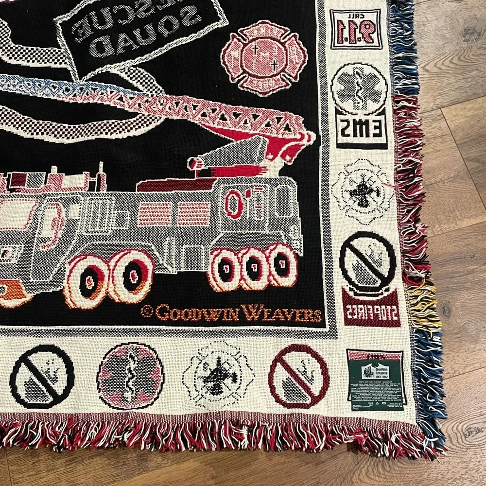 Goodwin Weavers 100% Cotton Woven First Responders Blanket Throw