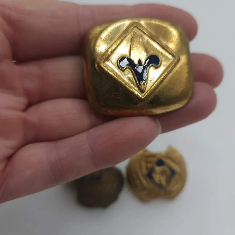 3 Vintage Cub Scout Neckerchief Slides 2 Wolves and 1 Webelo's