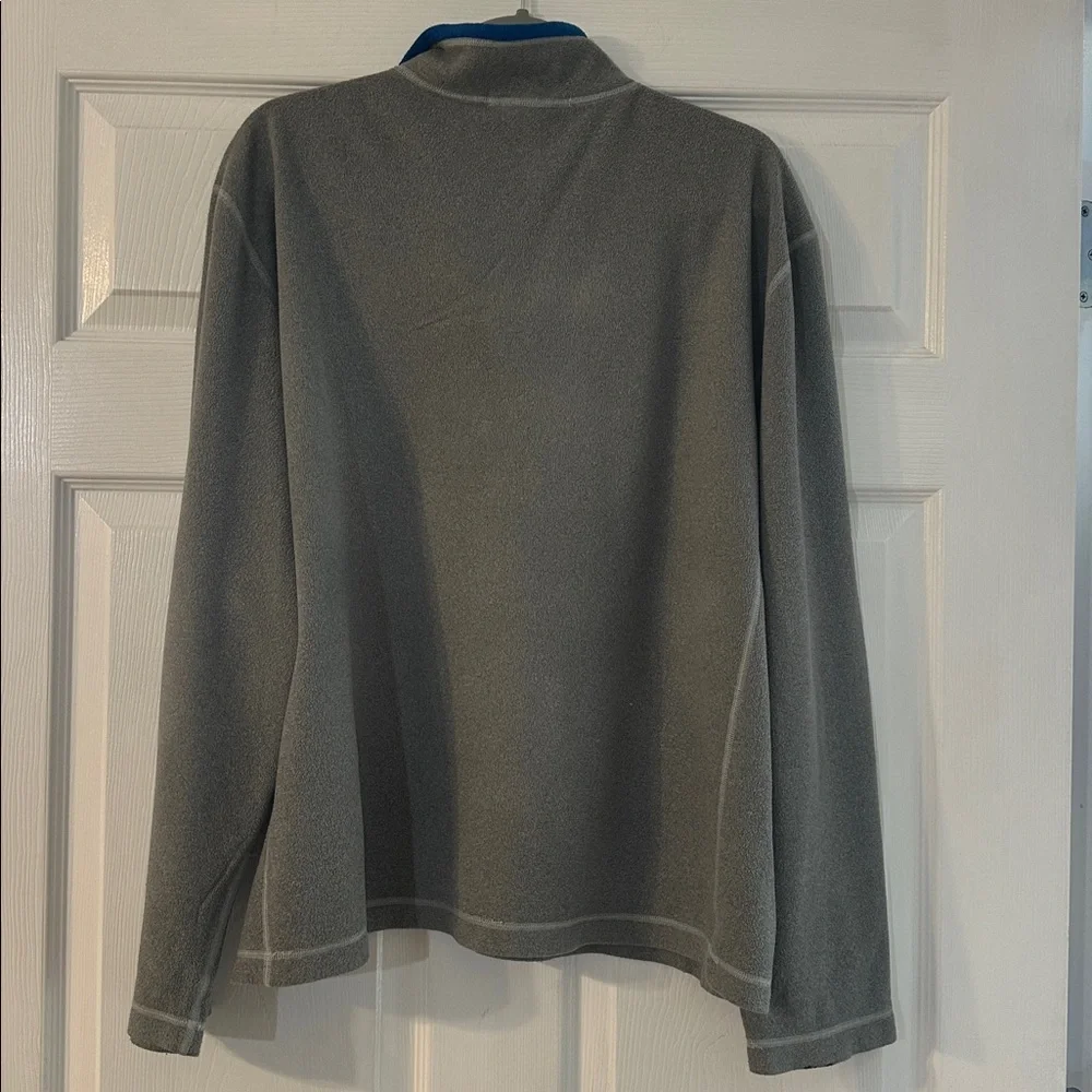 The North Face Gray and Blue Light Fleece Zip Up