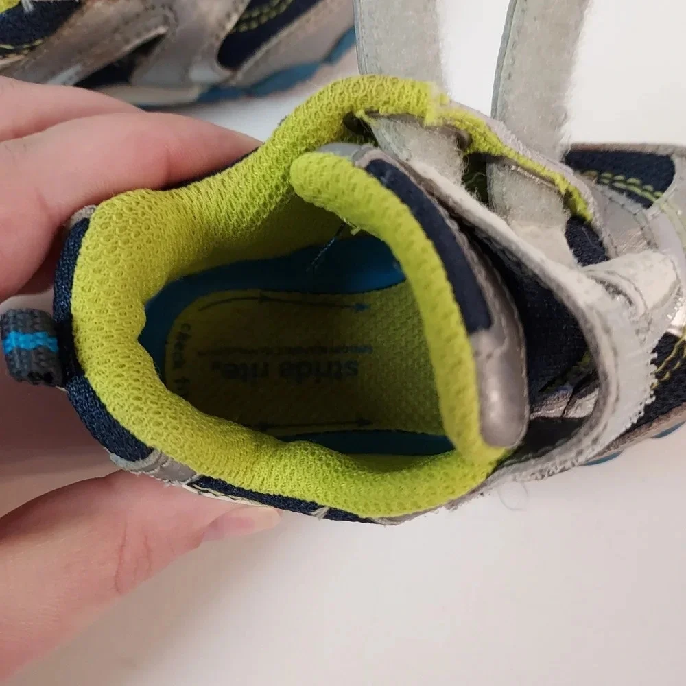 Stride Rite SRT Gray/Blue Falcon Sneakers in Size 4M