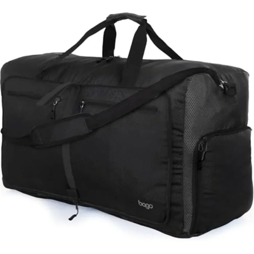 Large Travel Duffel Bag 80L Foldable Lightweight Waterproof Weekender Sports Bag