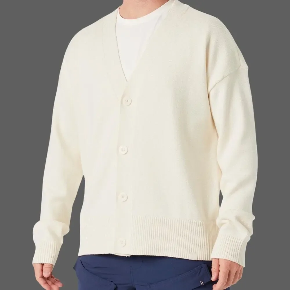Fila Casa Baseline Cardigan White Size Medium NWT Unisex
