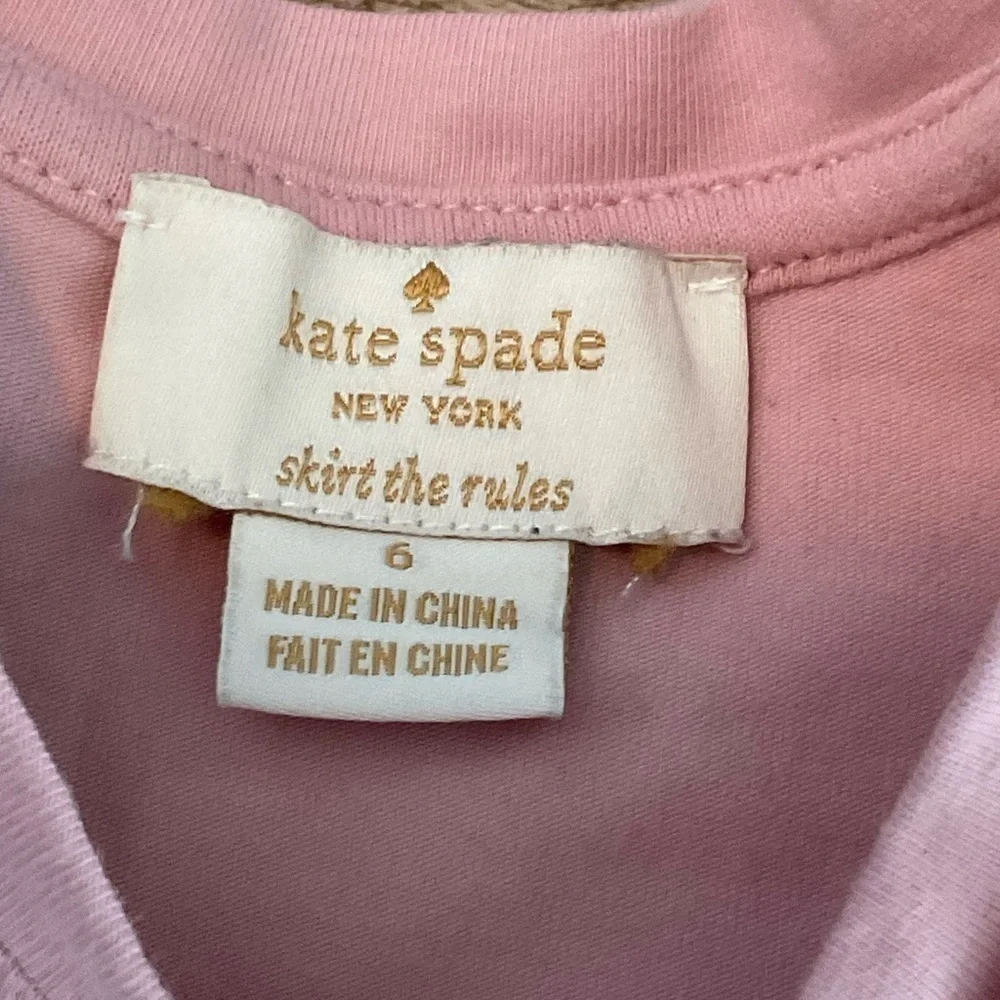 LOVE Kate Spade Pink Cold Open Shoulder Sweatshirt Sz‎ 6