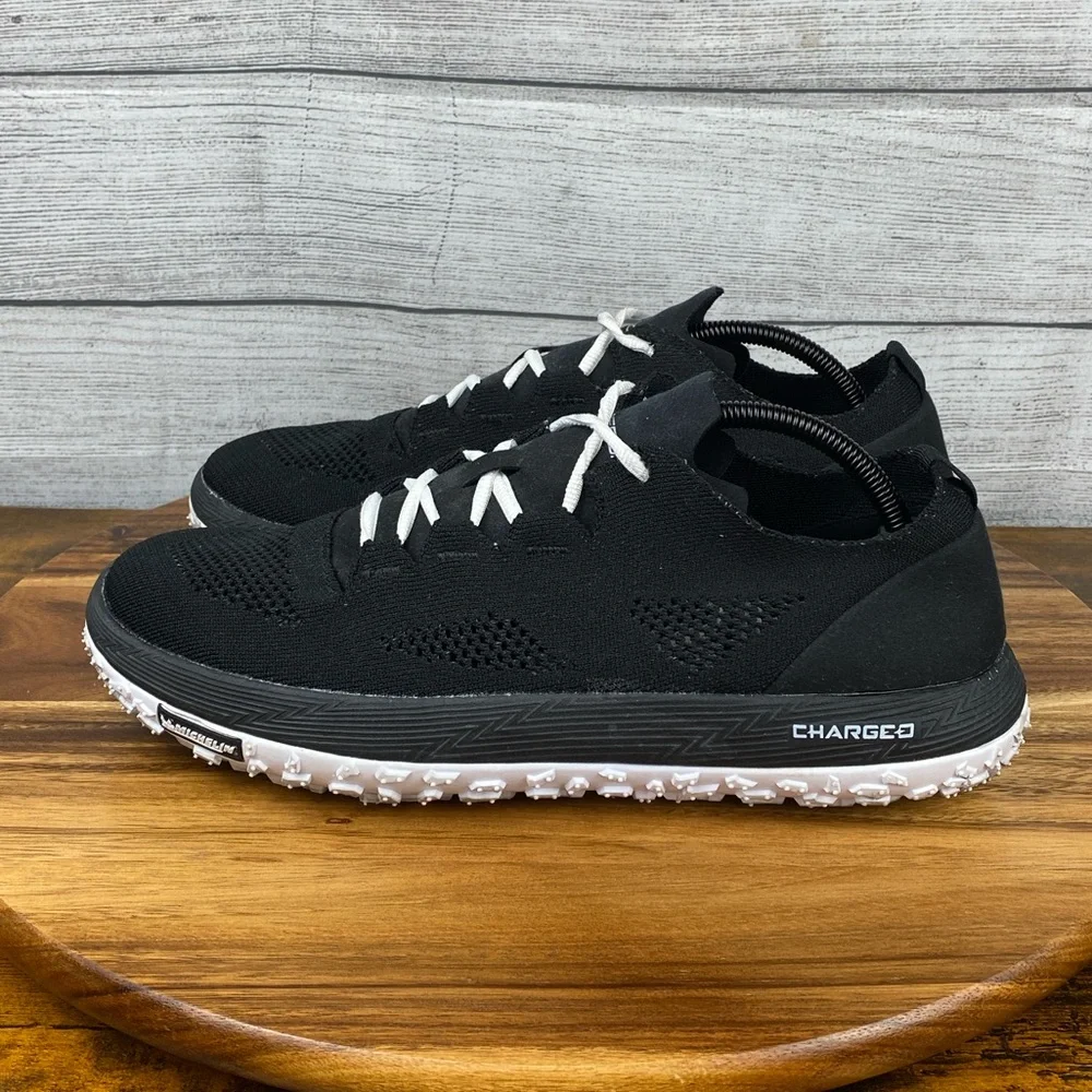 Under Armour Fat Tire Speedform Charged Black White Shoes Men’s Sneaker Size 11