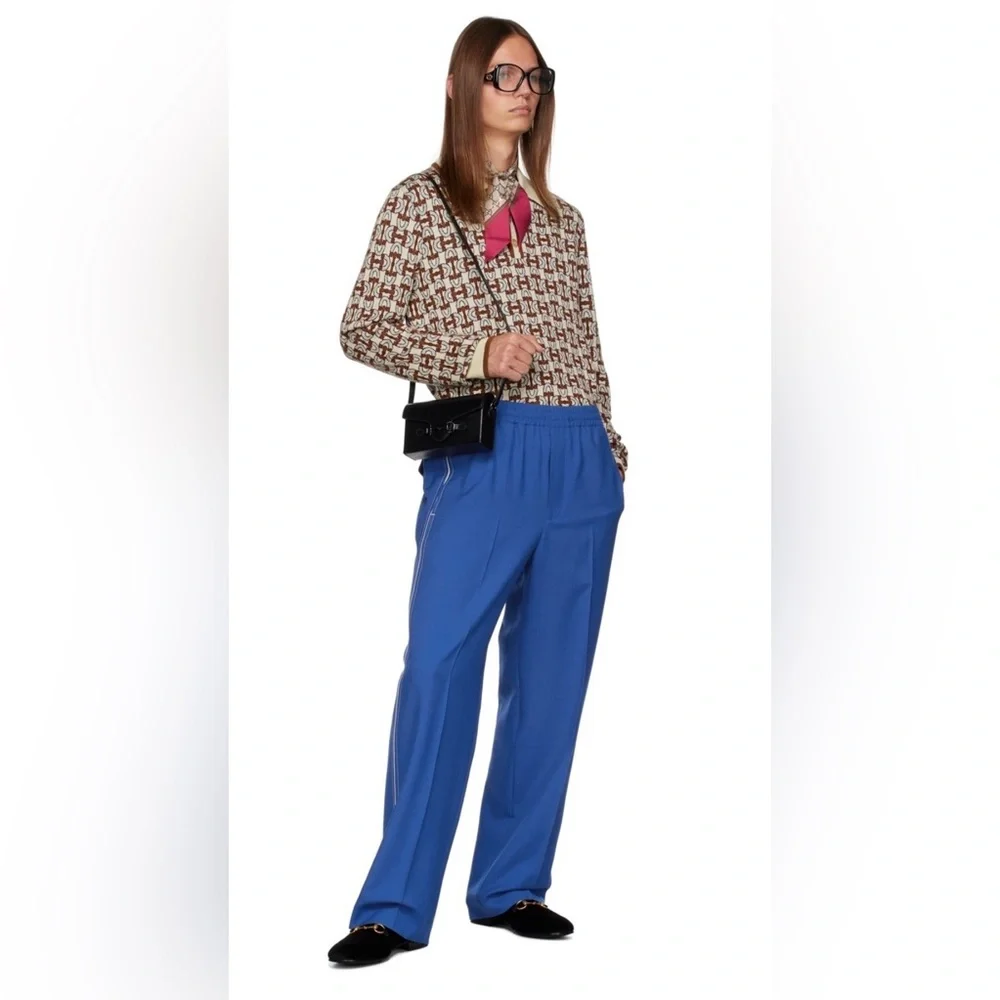 Gucci Interlocking G Wide Leg Pants